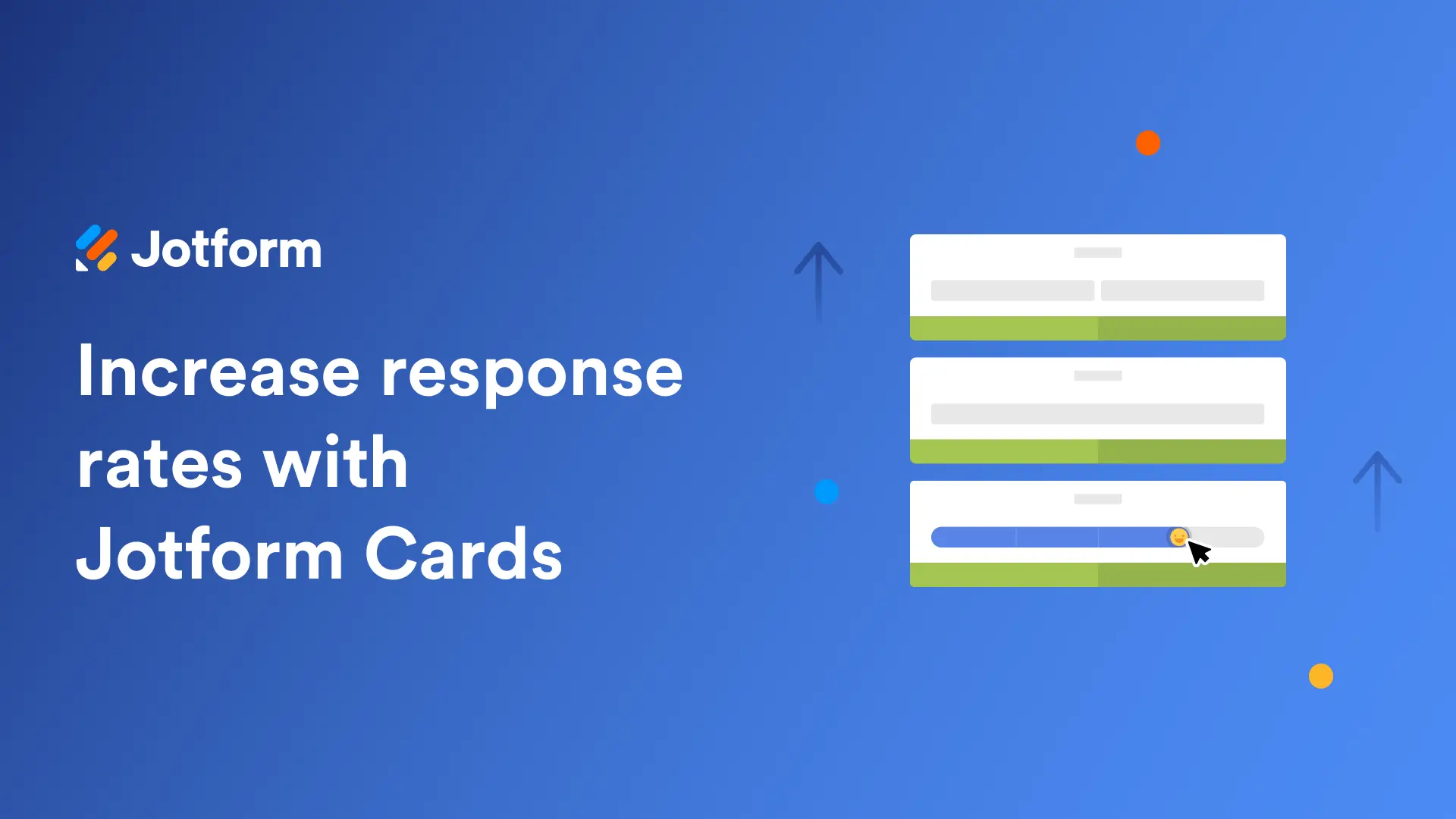 Regular webinar cover: Increase response rates with Jotform Cards